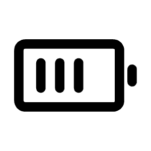 Battery Charging Three Icon from Mynaui Line Set