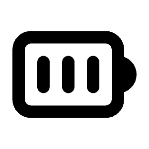 Battery Full Line Icon from Majesticons Line Set