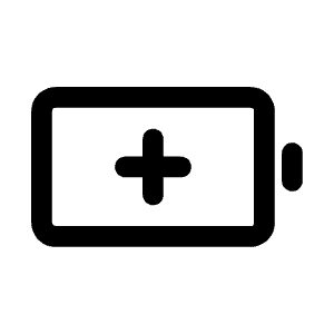 Battery Plus Icon from Mynaui Line Set
