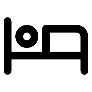 Bed Icon from Unicons Line Set