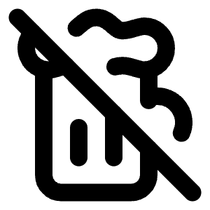 Beer Off Icon from Lucide Line Set