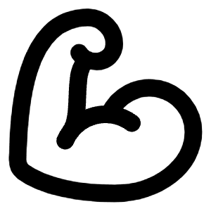 Biceps Flexed Icon from Lucide Line Set