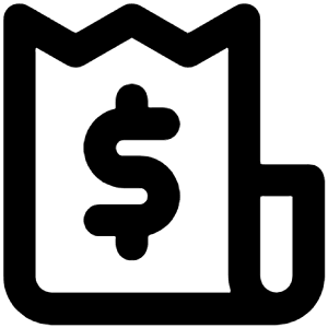 Bill Icon from Unicons Line Set