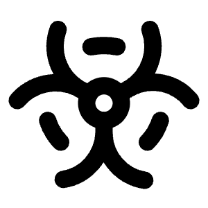 Biohazard Icon from Lucide Line Set