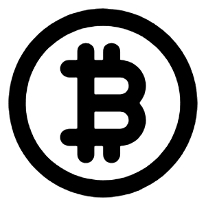 Bitcoin Circle Icon from Unicons Line Set