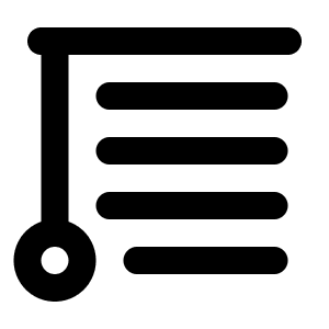 Blinds Icon from Lucide Line Set