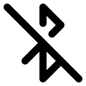 Bluetooth Off Icon from Lucide Line Set