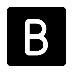 Bold Square Icon from Iconoir Solid Set