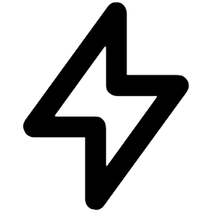 Bolt Alt Icon from Unicons Line Set