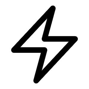 Bolt Icon from Heroicons Outline Set