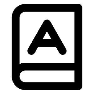 Book A Icon from Lucide Line Set