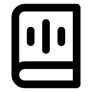 Book Audio Icon from Lucide Line Set