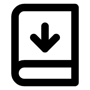 Book Down Icon from Lucide Line Set