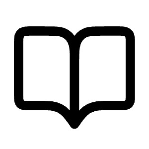 Book Open Icon from Mynaui Line Set