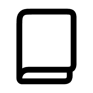 Book Icon from Mynaui Line Set