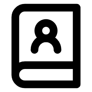 Book User Icon from Lucide Line Set
