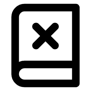 Book X Icon from Lucide Line Set