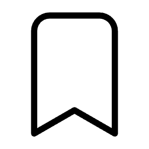 Bookmark Icon from Unicons Thinline Set