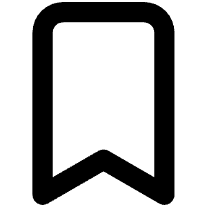 Bookmark Icon from Unicons Line Set
