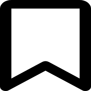 Bookmark Icon from Font Awesome Regular Set