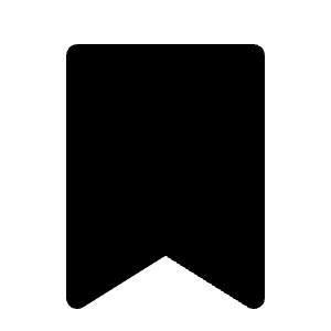 Bookmark Filled Icon from Radix Set