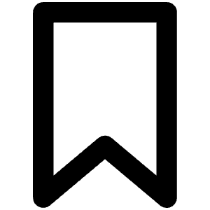 Bookmark Full Icon from Unicons Line Set