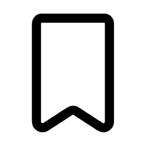 Bookmark Icon from Mynaui Line Set