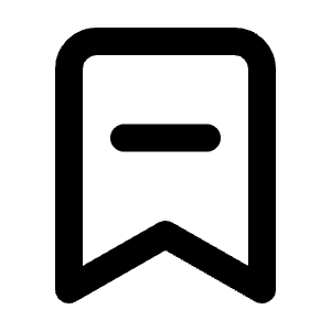 Bookmark Minus Icon from Lucide Line Set