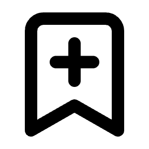Bookmark Plus Icon from Lucide Line Set