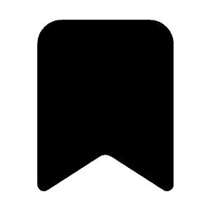 Bookmark Icon from Iconoir Solid Set