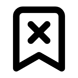 Bookmark X Icon from Lucide Line Set