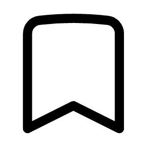 Bookmark Icon from Heroicons Outline Set
