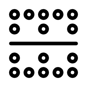 Border Horizontal Icon from Unicons Thinline Set