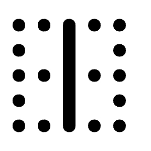 Border Vertical Icon from Unicons Solid Set
