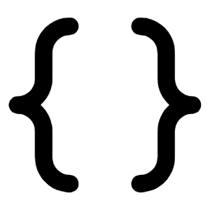 Brackets Curly Icon from Unicons Line Set
