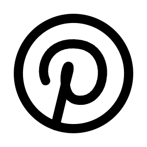 Brand Pinterest Icon from Mynaui Line Set