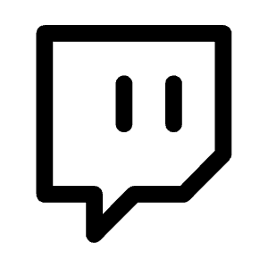 Brand Twitch Icon from Mynaui Line Set