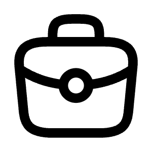 Briefcase Icon from Mynaui Line Set