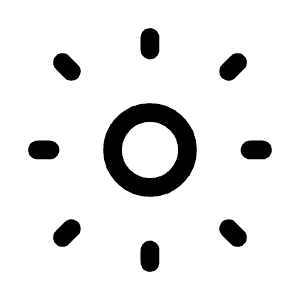 Brightness Low Icon from Mynaui Line Set