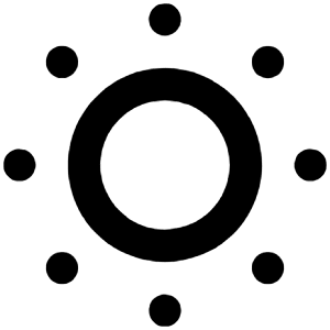 Brightness Low Icon from Unicons Line Set