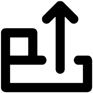 Bring Bottom Icon from Unicons Line Set