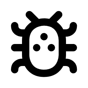 Bug 2 Line Icon from Majesticons Line Set