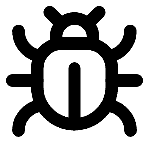 Bug Icon from Lucide Line Set