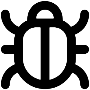 Bug Icon from Unicons Line Set
