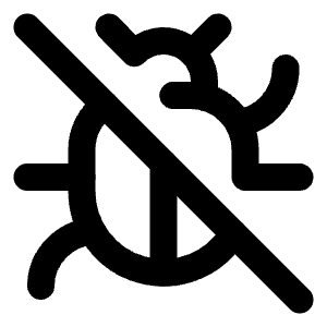 Bug Off Icon from Lucide Line Set