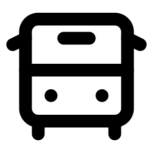 Bus Front Icon from Lucide Line Set