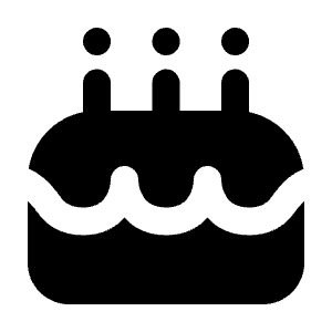 Cake Icon from Majesticons Solid Set