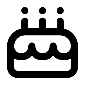 Cake Line Icon from Majesticons Line Set