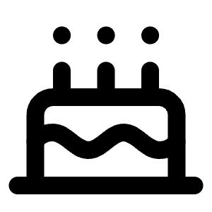 Cake Icon from Lucide Line Set