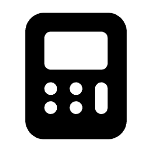 Calculator Icon from Majesticons Solid Set